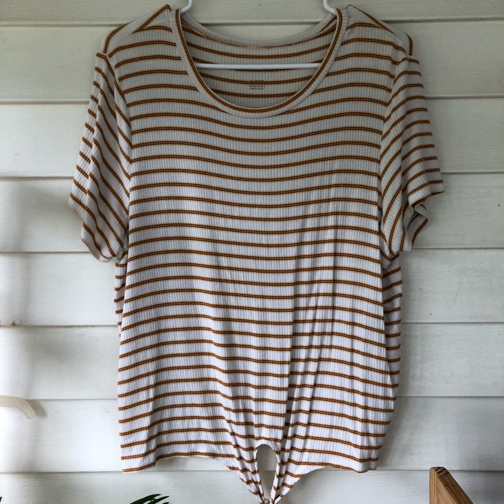 Striped American eagle tee